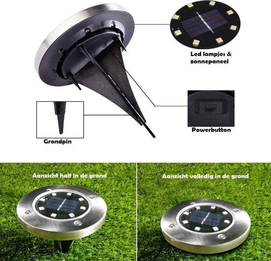Wireless LED Solar Garden Lights Deluxe - Create the perfect atmosphere in your garden! Noxord