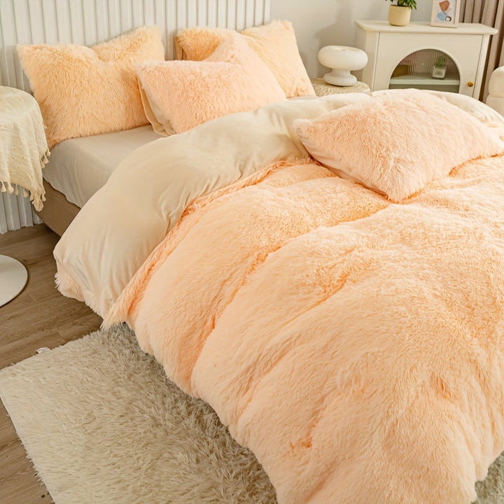 Ultra Soft Plush Duvet Cover Set with Zipper - Luxury & Comfort Kalsten