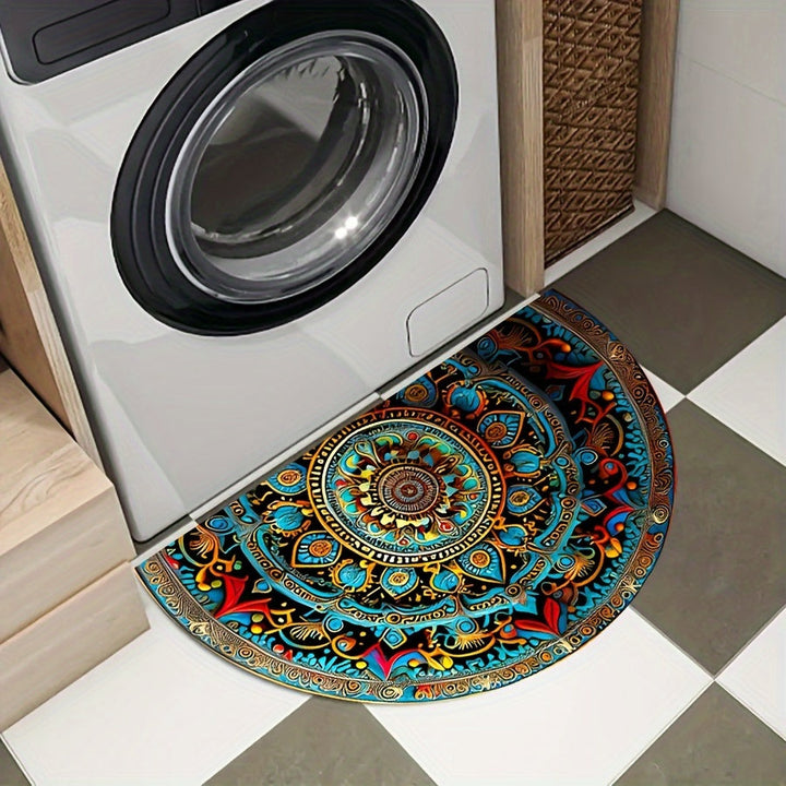 Half Moon Mandala Door Mat Noxord
