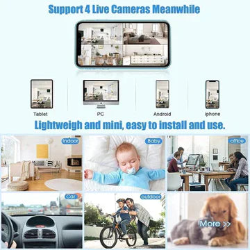 Kalsten | WatchPoint Mini – Wireless 1080p Camera with Night Vision and Magnetic Mount
