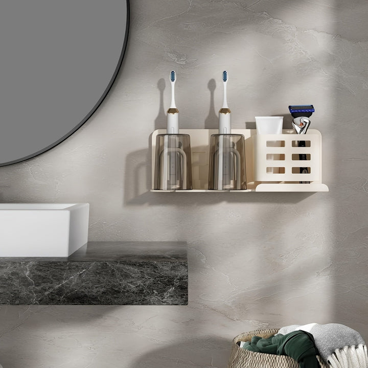 Kalsten | BristleHub Wall-Mounted Electric Toothbrush Holder – Aluminium Bathroom Organiser with Drainage Holes