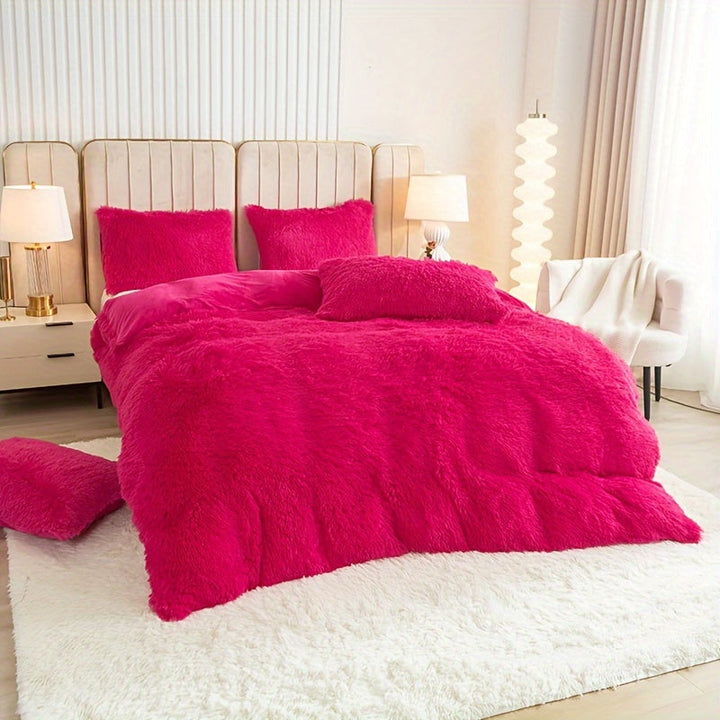 Ultra Soft Plush Duvet Cover Set with Zipper - Luxury & Comfort Kalsten