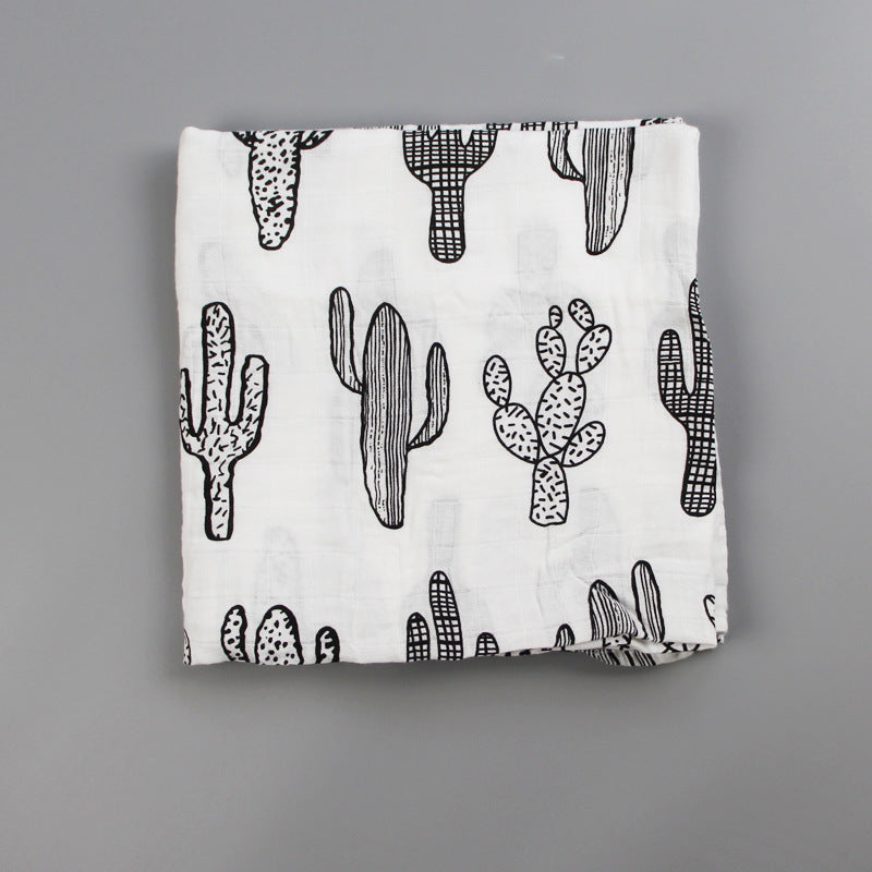 Cute Patterned Muslin Swaddle Blanket kalsten