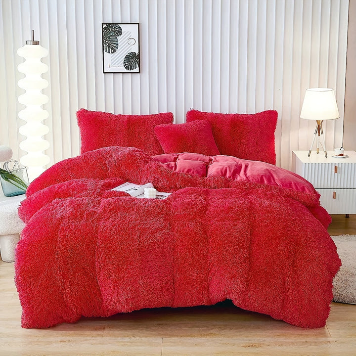 Ultra Soft Plush Duvet Cover Set with Zipper - Luxury & Comfort Kalsten