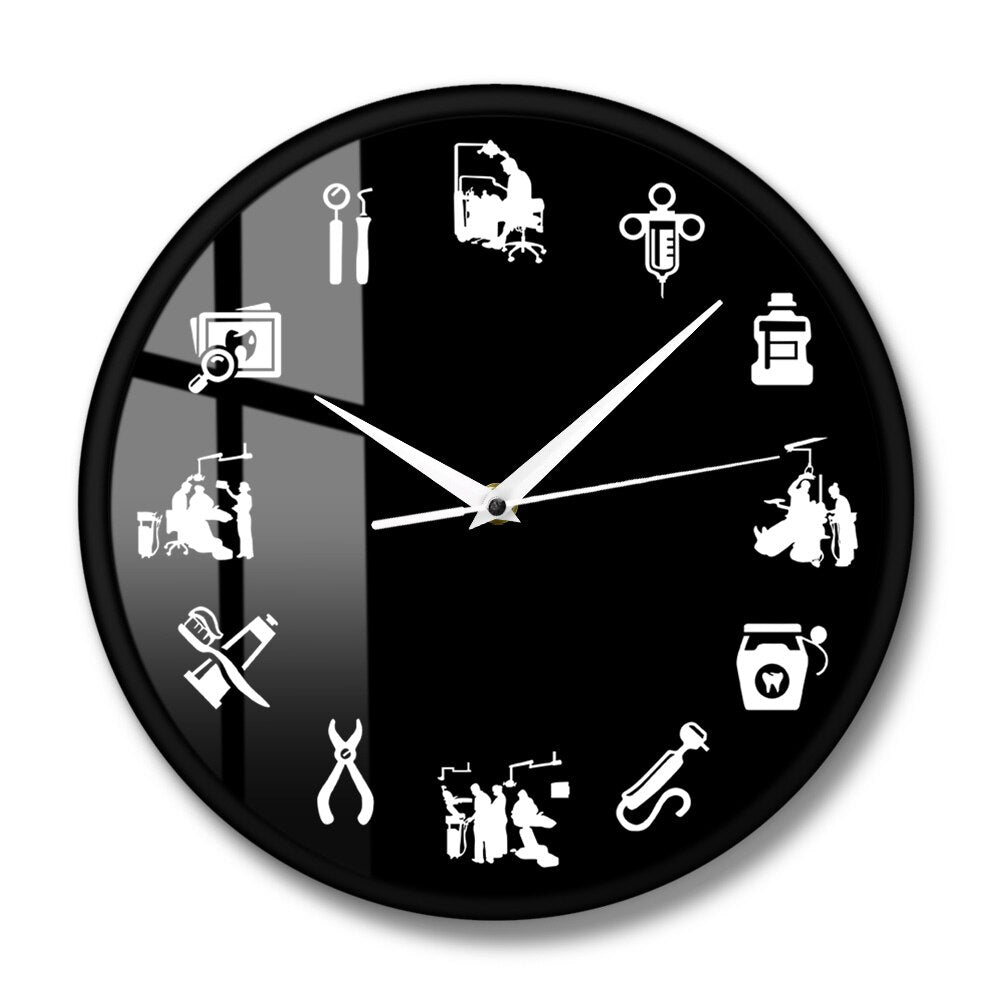 Stylish Dental - Design Wall Clock for a Modern Interior Noxord