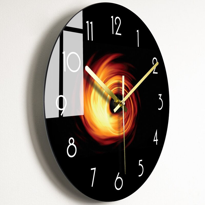 Elegant GlassArt Wall Clock – Artistic Time Measurement & Design Noxord