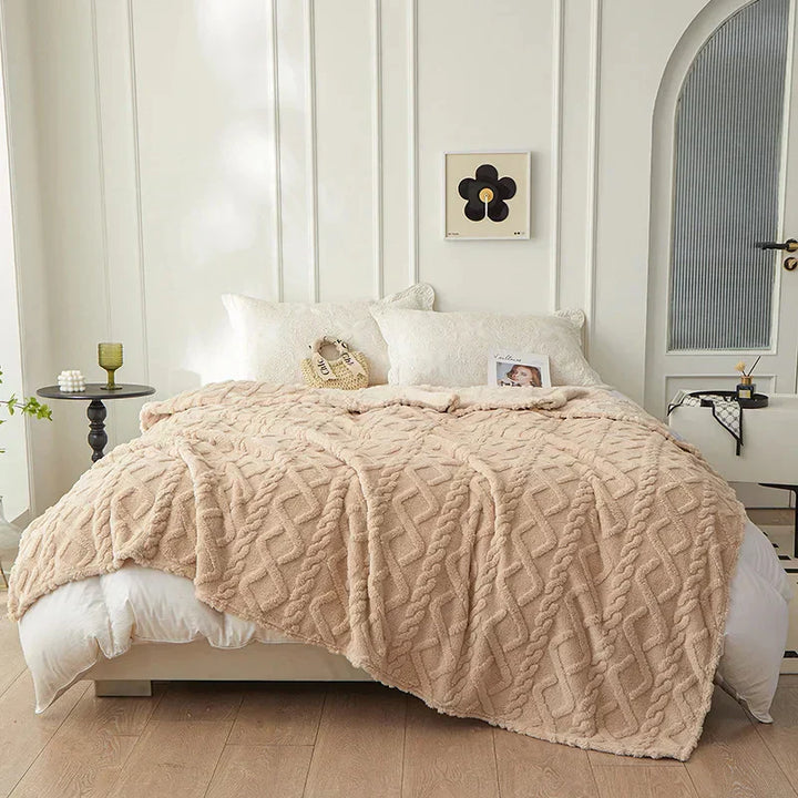 Luxury Lambswool Blanket for Bedroom Kalsten