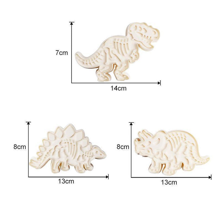 Dinosaur Cookie Molds (3-piece set) | Kalsten