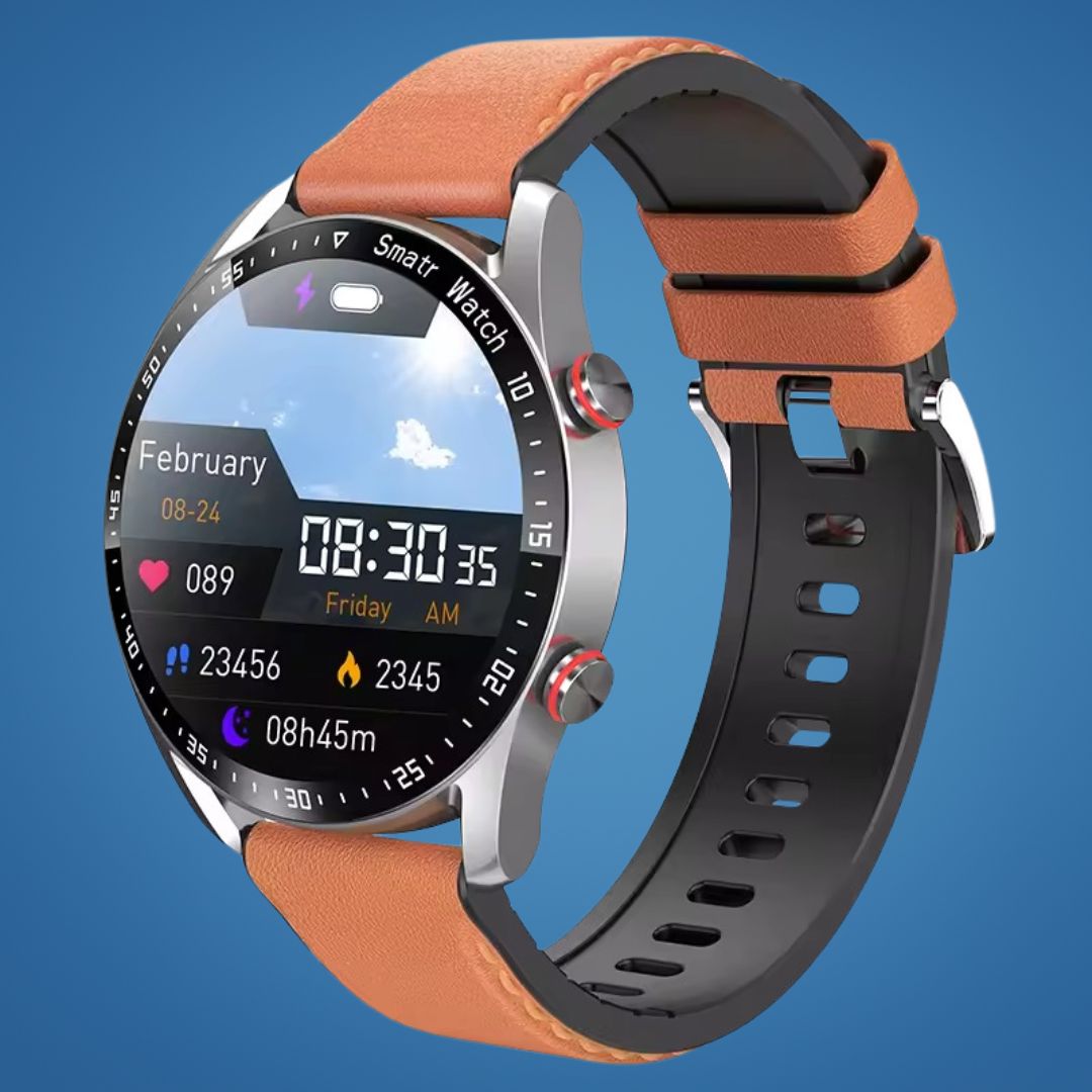FitTrack | Non-Invasive Fitness Smart Watch - Tracks Physical Activity - Heart Rate - Sleep - Workout - GPS Notifications - Water Resistant Kalsten