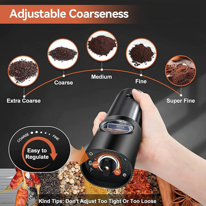 Electric Salt & Pepper Grinder – Battery Powered