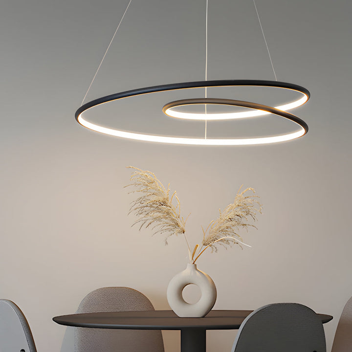 Modern LED Dimmable Pendant Light - Height Adjustable Ceiling Light for Dining Room & Living Room | Kalsten