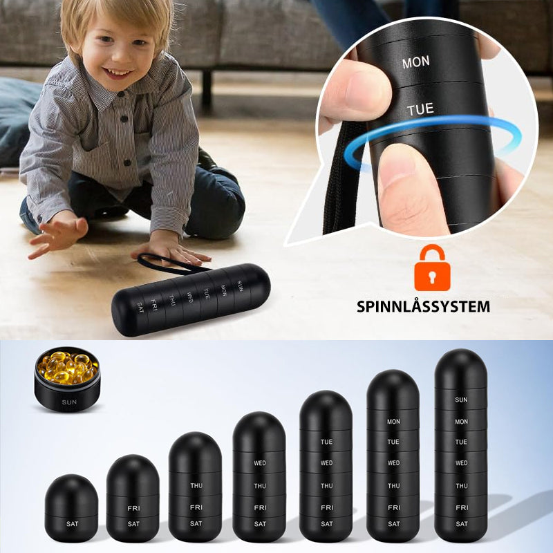 Kalsten | 7-Day Portable Pill Organizer for Travel