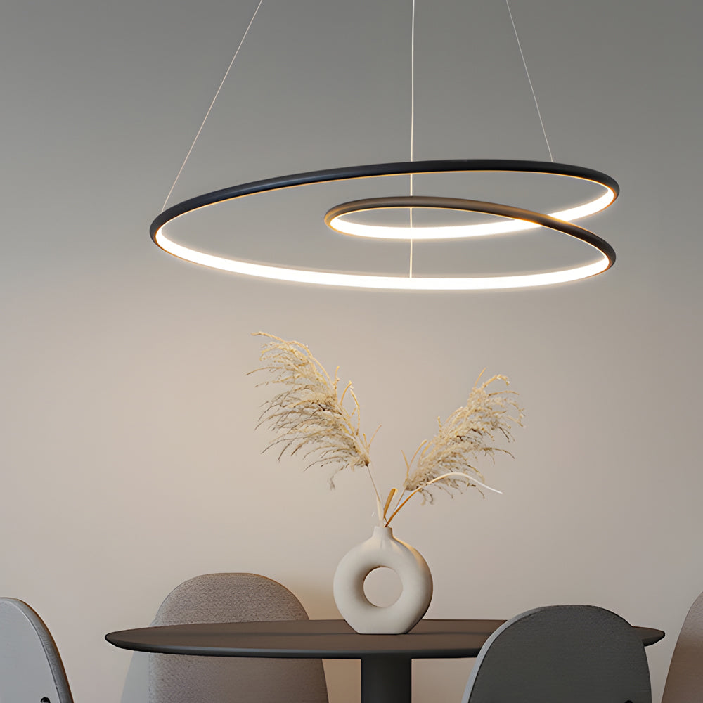 Modern LED chandelier with dimming function – pendant light for dining room and living room | Kalsten