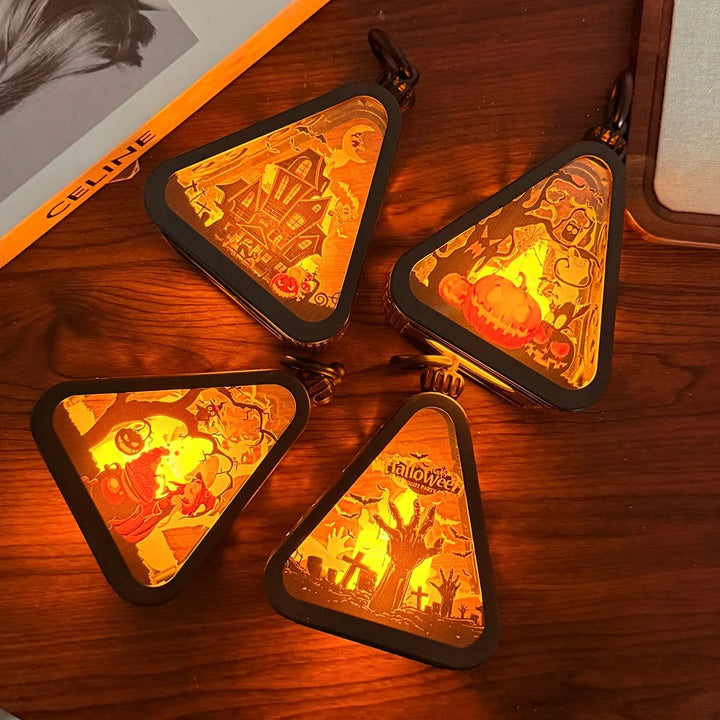 Halloween Decor Triangle Table Lamp | Noxord