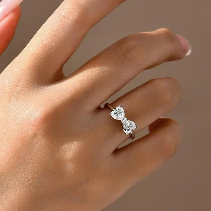 Noxord | S925 Moissanite Feminine Bow Ring