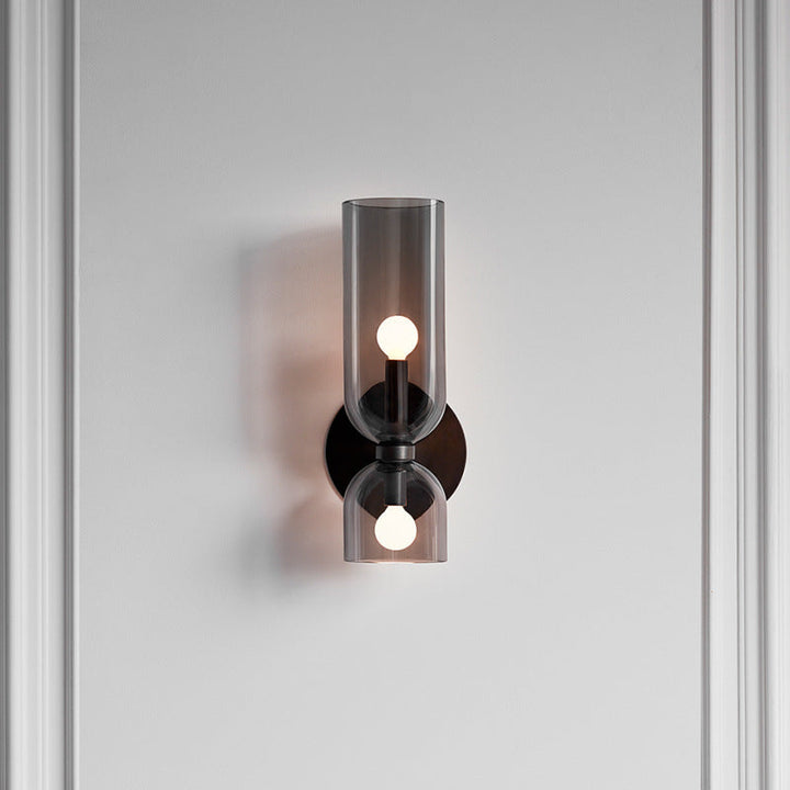 Double Glass Wall Light Fixture Kalsten