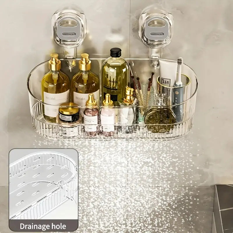 Kalsten | No-Drill Bathroom Suction Cup Storage Box