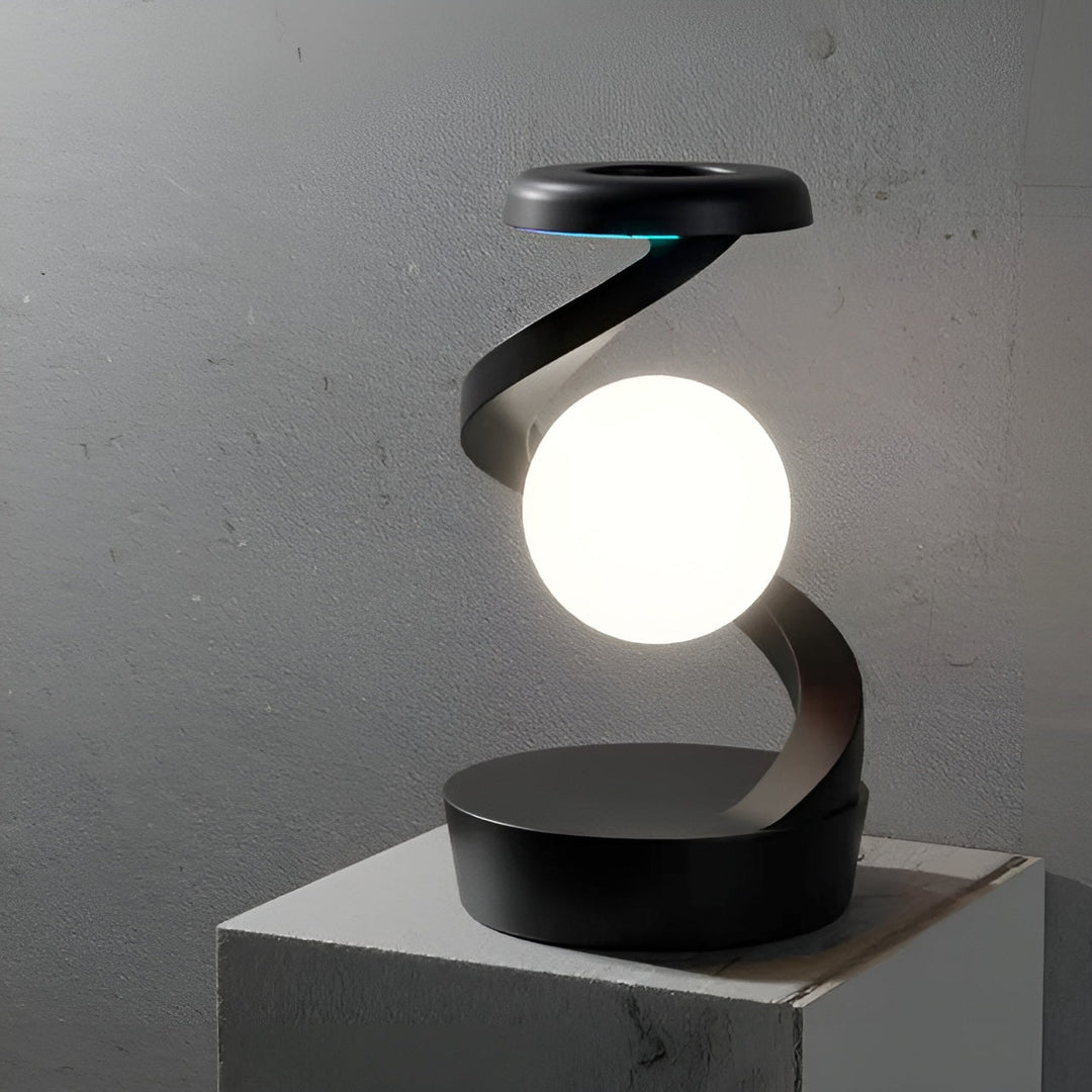 Futuristic FloatCharge Lighting Wonder with Wireless Charger Noxord