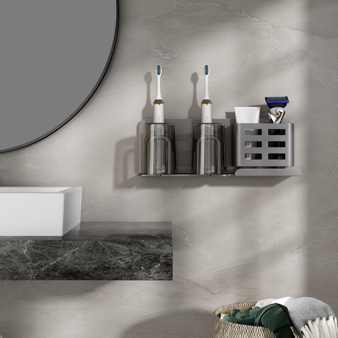 Wall-Mounted Electric Toothbrush Holder – Aluminum