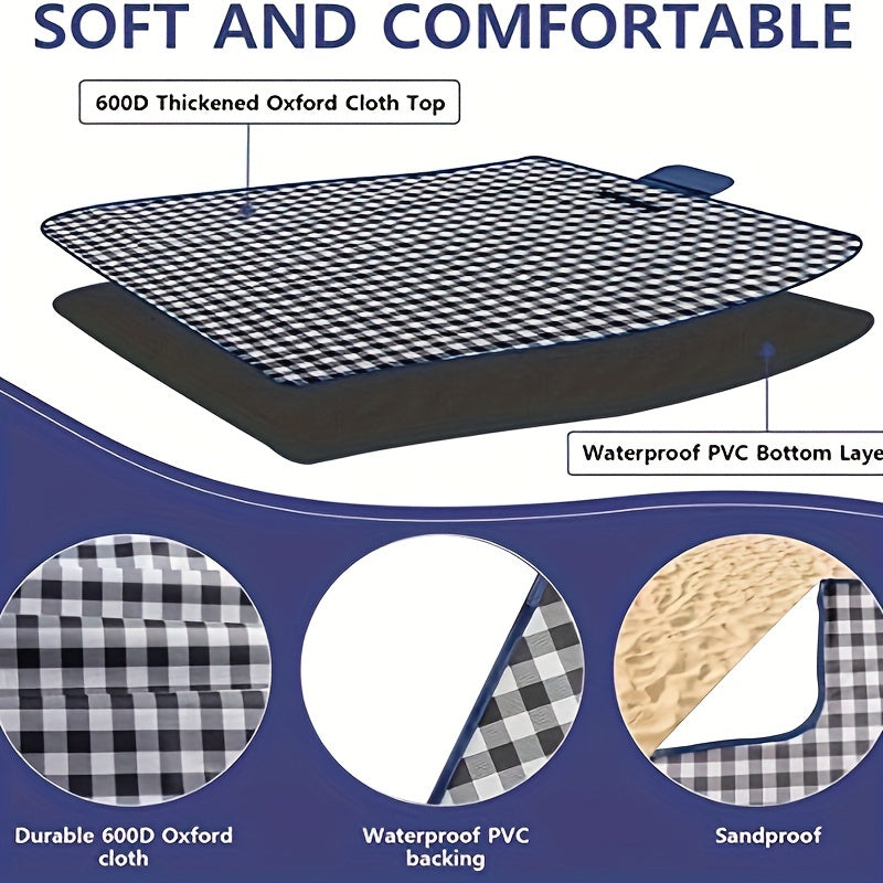 Noxord | Extra Large Waterproof Picnic Blanket | Foldable Outdoor Mat
