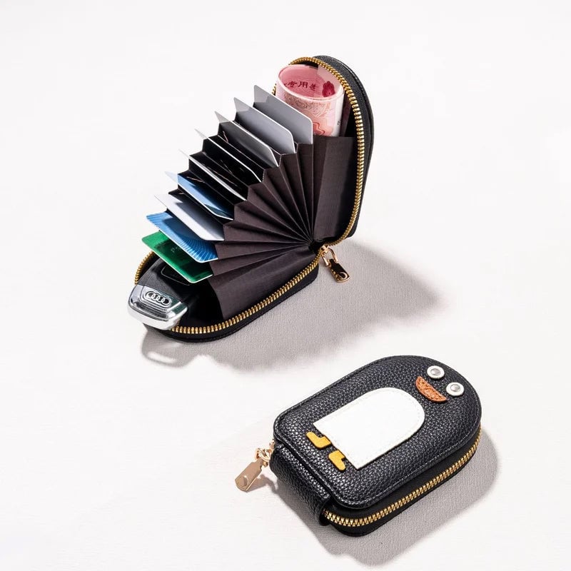 Kalsten | Cute Penguins PU Credit Card Coin Wallet