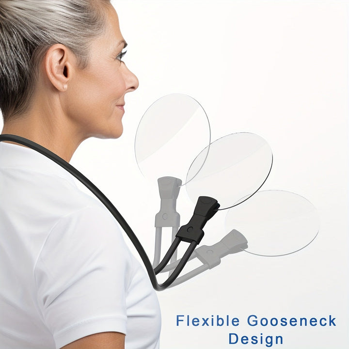 Noxord | 5X Magnifying Glass Pro – Hands-free adjustable neck loupe for seniors and people with visual impairments – Perfect for reading, sewing, crafting, and inspection