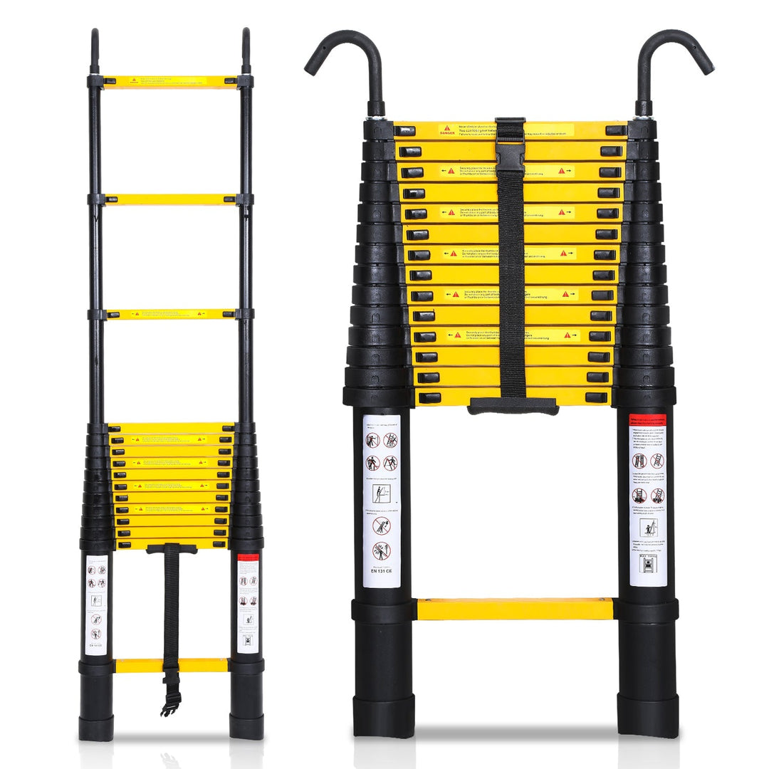 Telescopic Ladder Aluminum with Removable Hook | Kalsten