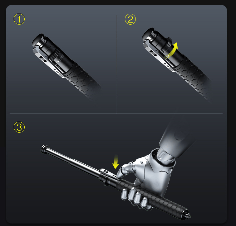 Lightweight Alloy Walking Stick Noxord