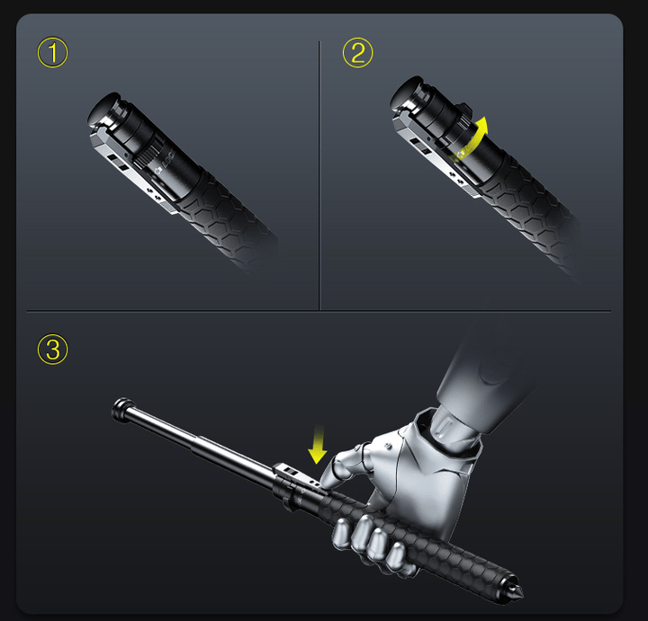 Lightweight Alloy Walking Stick Noxord