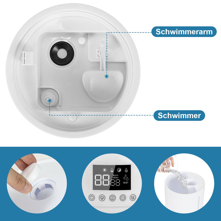 4L Top Fill Humidifier with Remote Control | Kalsten