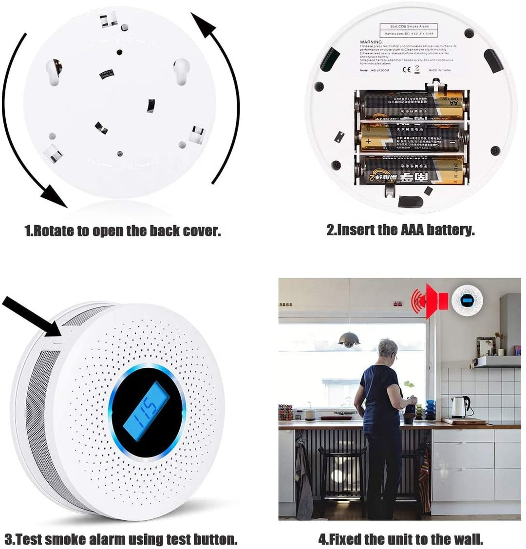 CombiSafe Smoke and Carbon Monoxide Detector with Long Life Battery | Kalsten