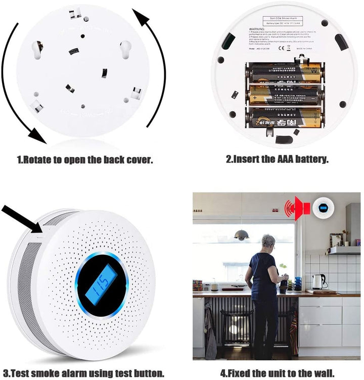 CombiSafe Smoke and Carbon Monoxide Detector with Long Life Battery | Kalsten