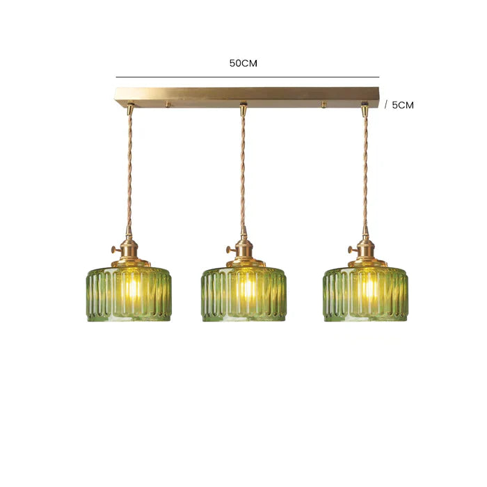 Nordic Retro 1 Light Glass Pendant Light | Kalsten