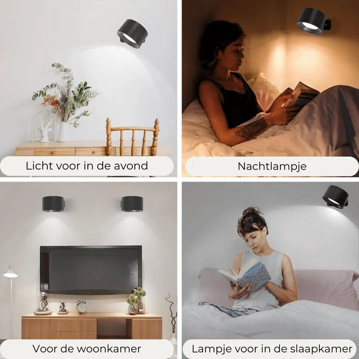 Wireless 360° Rechargeable Wall Lamp