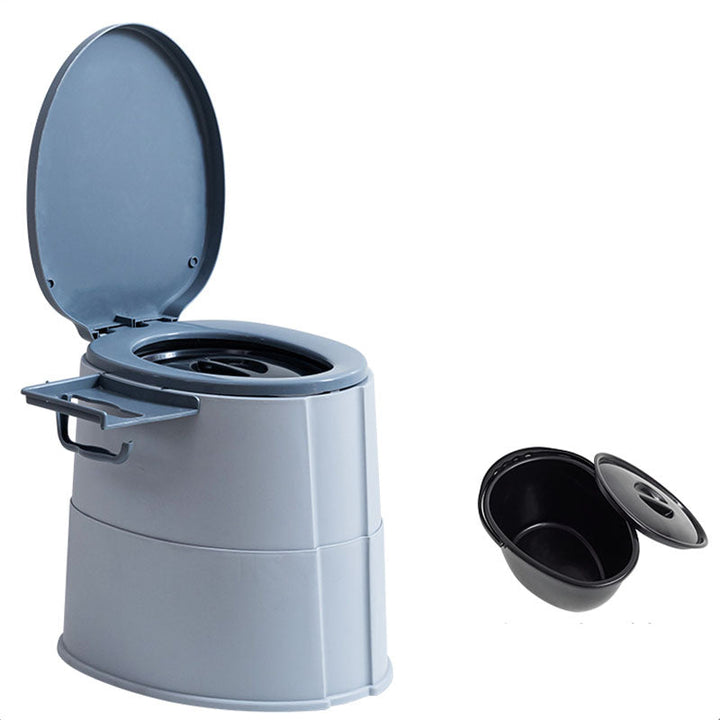 Kalsten | Modern Flush Toilet Plastic Round Floor Mounted Toilet Bowl for Bathroom