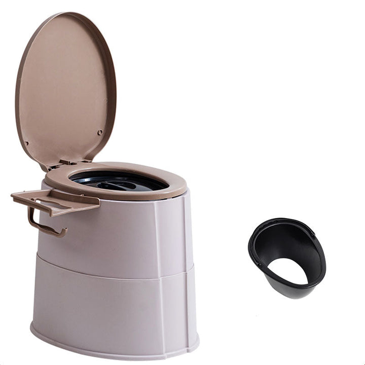 Kalsten | Modern Flush Toilet Plastic Round Floor Mounted Toilet Bowl for Bathroom