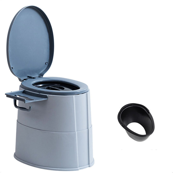 Kalsten | Contemporary plastic floor-mounted toilet bowl with toilet seat for the bathroom