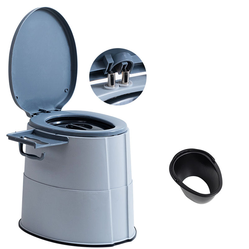 Kalsten | Contemporary plastic floor-mounted toilet bowl with toilet seat for the bathroom