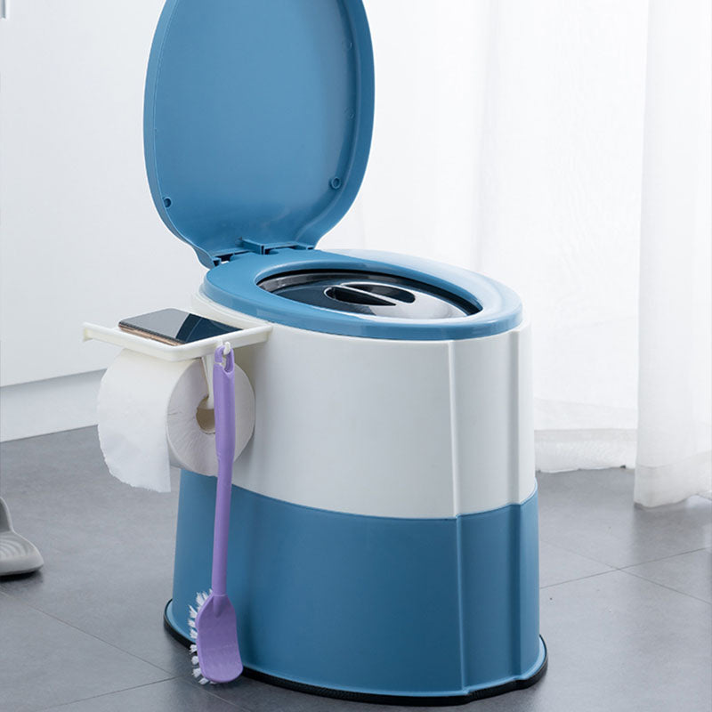 Kalsten | Contemporary plastic floor-mounted toilet bowl with toilet seat for the bathroom
