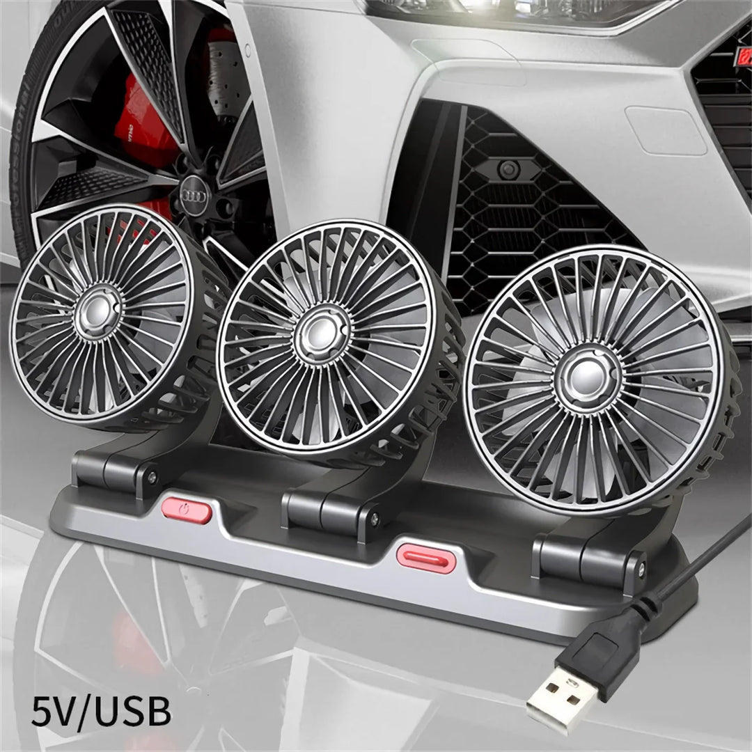 Adjustable 3-Head Electric Fan | Kalsten