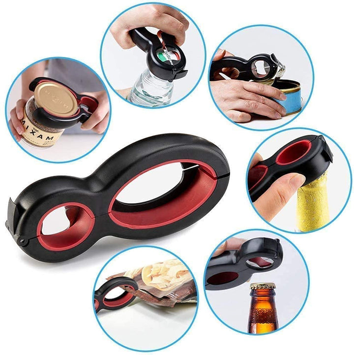 6-in-1 kitchen opener for bottles & jars | Kalsten