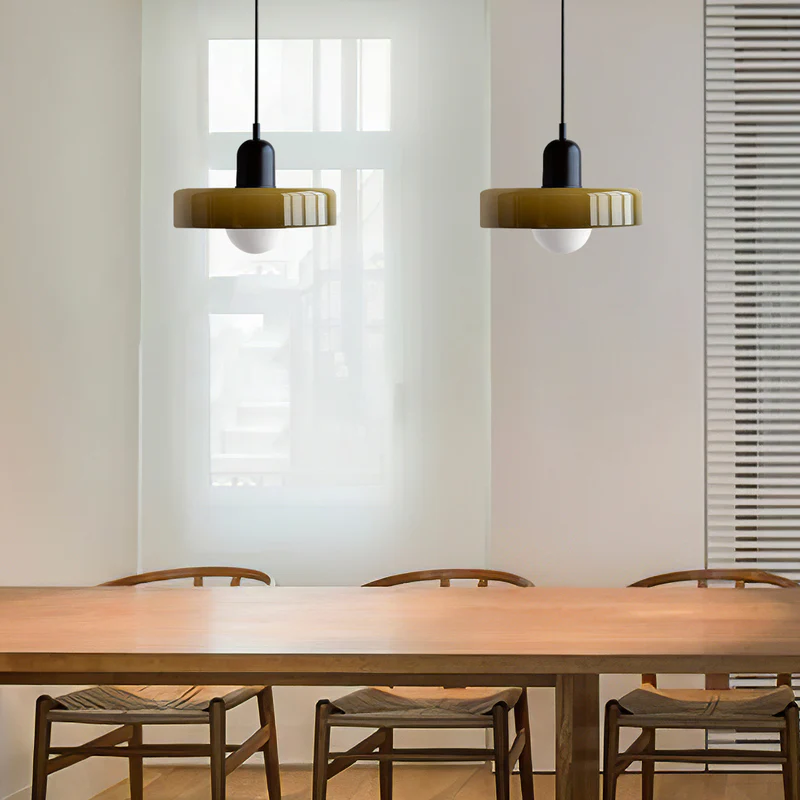 Bauhaus Colorful Glass Pendant Lamp Kalsten