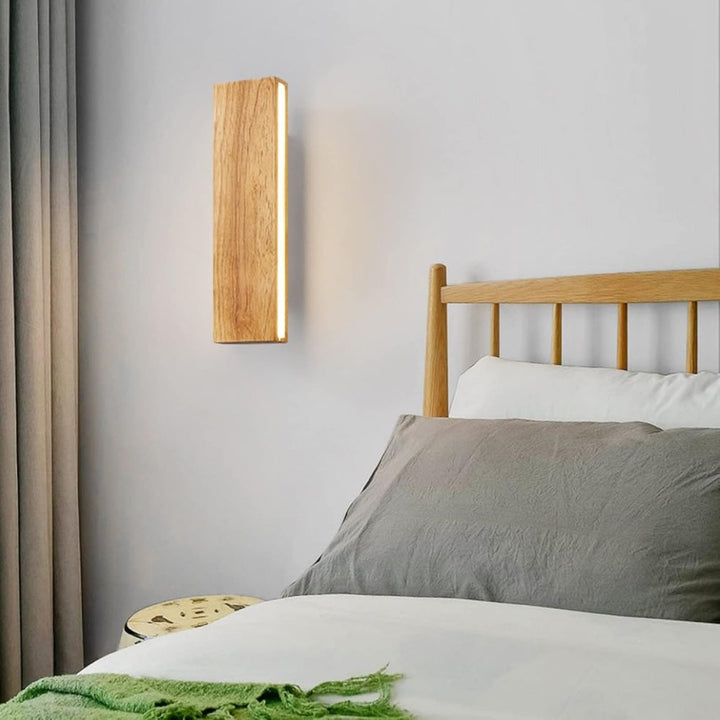 Rotatable Wooden LED Wall Lamp Noxord