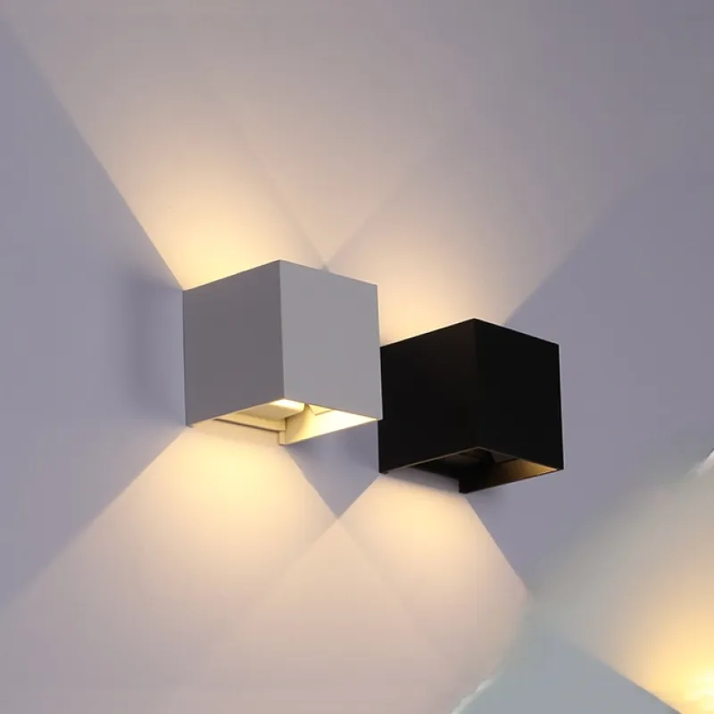 Black Aluminum Outdoor LED Wall Fixture Noxord