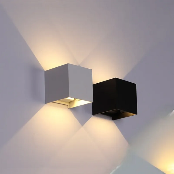 Black Aluminum Outdoor LED Wall Fixture Noxord