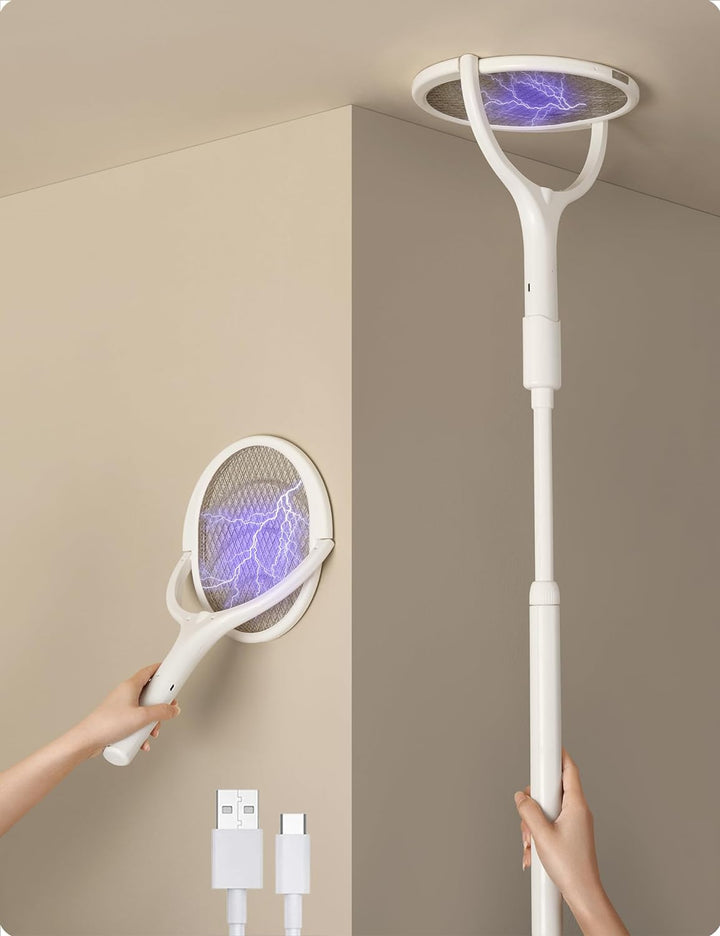 Flexible Fly Racket - Rechargeable Electric Fly Swatter Noxord