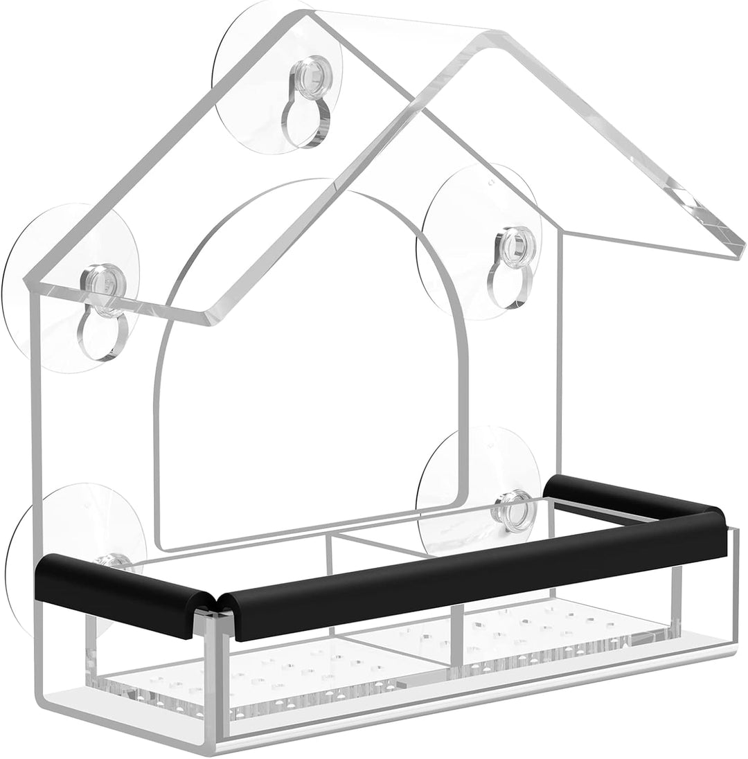 Kalsten | Bird Feeder Clear Acrylic Window Suction House