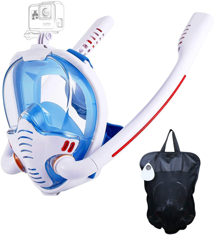 Kalsten | Snorkel mask with anti-fog cloths, 180-degree panoramic view HD