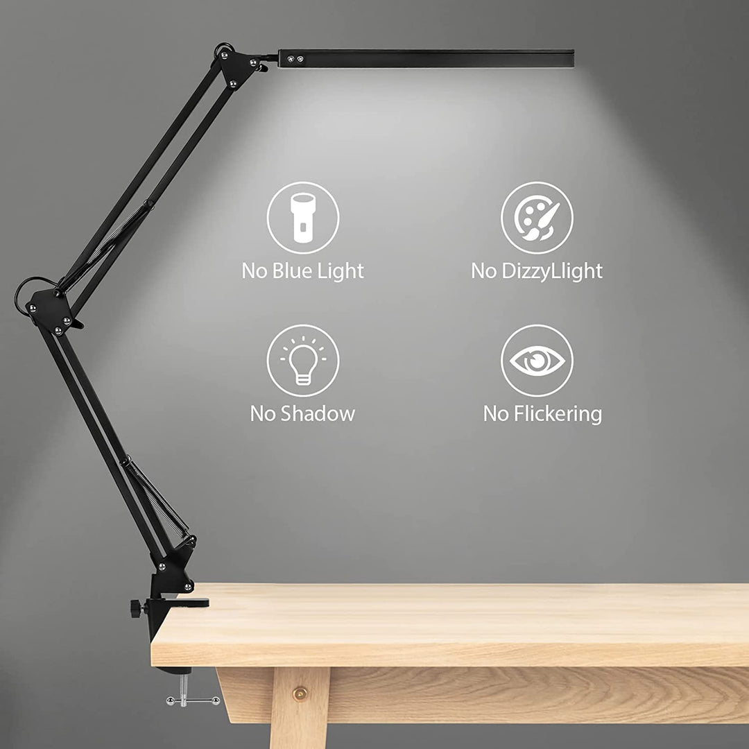 LED Desk Lamp Clamp Light Dimmable 10W | Kalsten