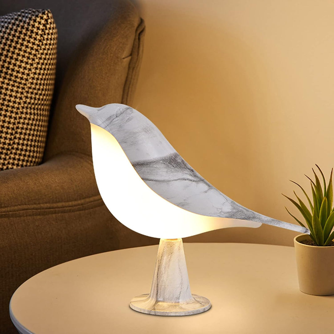 Modern Wood LED Table Lamp Bird Design | Kalsten
